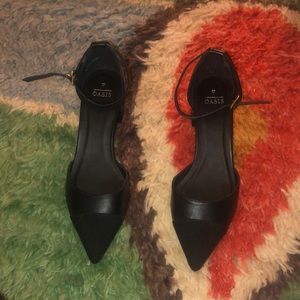 Pointed Toe Ankle Strap Heels